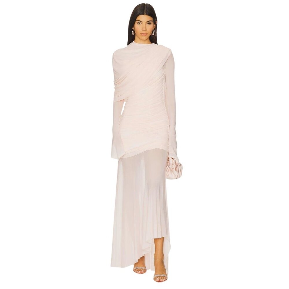 Deme by Gabriella Isla Dress in Baby Pink XSmall New Womens Maxi Long Gown